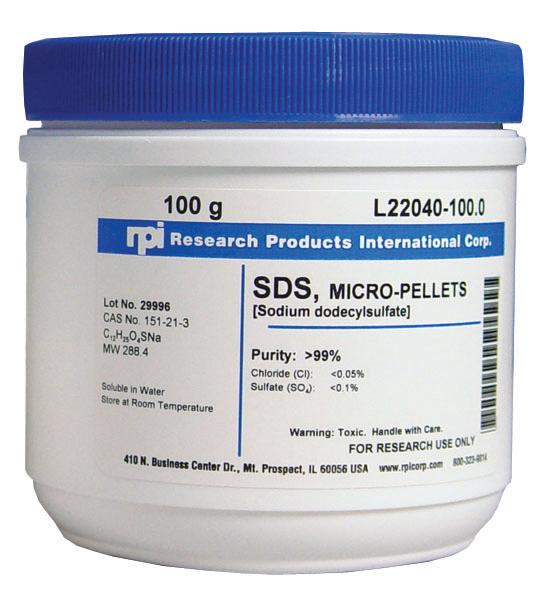 Sds, Micro Pellets - L22040-1000.0 - 1 Each - MDL-RPIL220401000