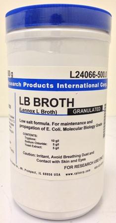 Granulated (Lennox L Broth) LB Broth - L24066-500.0 - 1 Each - MDL-RPIL24066500