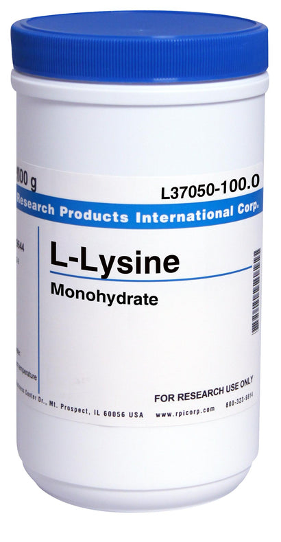 Research Intl L37050-100.0 L-Lysine Monohydrate, 100 g - MDL-RPIL37050100 - 1 Each