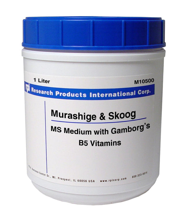 Research Products Int'l Corp. Media: Murashige and Skoog MS Medium with Gamborg's Vitamin M10500-1.0 - 1.0 Each