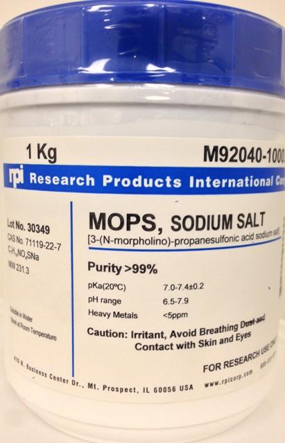 Research Products Intl Corp MOPS Sodium Salt M92040-1000.0 - 1.0 Each - MDL-RPIM920401000