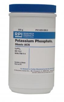 Research Products Intl Corp Potassium Phosphate Dibasic ACS Grade P41425-500.0 - 1.0 Each