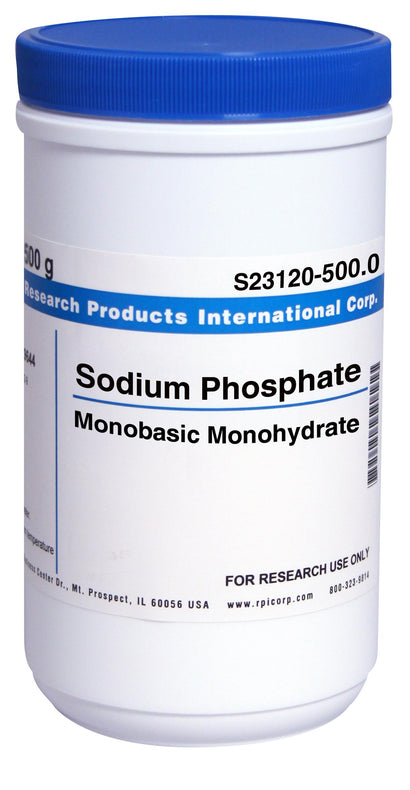 Research Intl S23120-500.0 Sodium Phosphate Monobasic, Monohydrate, 500 g - MDL-RPIS23120500 - 1 Each