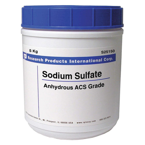Research Intl S25150-5000.0 Sodium Sulfate, Anhydrous, ACS Grade, 5 kg - MDL-RPIS251505000 - 1 Each