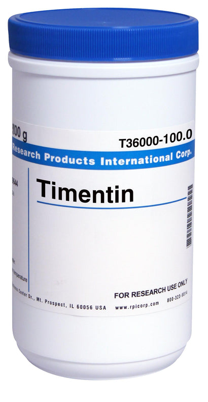Research Products Int'l Corp. Ticarcillin (Potassium Clavulanate Mixture 15:1) T36000-100.0 - 1.0 Each