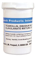 Research Products Intl Corp Ticarcillin (Potassium Clavulanate Mixture 15:1) T36000-5.0 - 1.0 Each