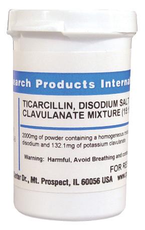 Research Products Intl Corp Ticarcillin (Potassium Clavulanate Mixture 15:1) T36000-5.0 - 1.0 Each