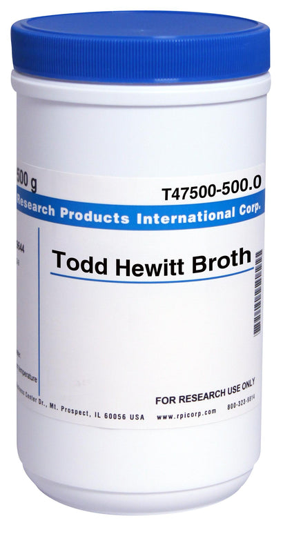 Research Products Intl Corp Research Products I Todd Hewitt Broth T47500-500.0 - 1.0 Each - MDL-RPIT47500500