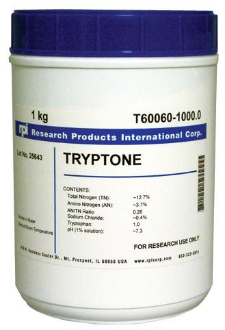 Research Products Intl Corp Tryptone T60060-1000.0 - 1.0 Each - MDL-RPIT600601000