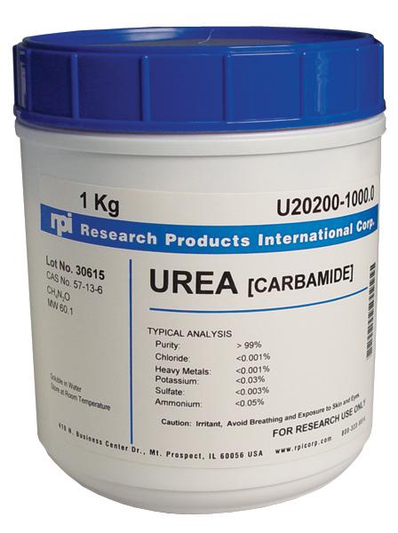 Research Intl U20225-500.0 Urea (Carbamide) ACS, 500 g - MDL-RPIU20225500 - 1 Each
