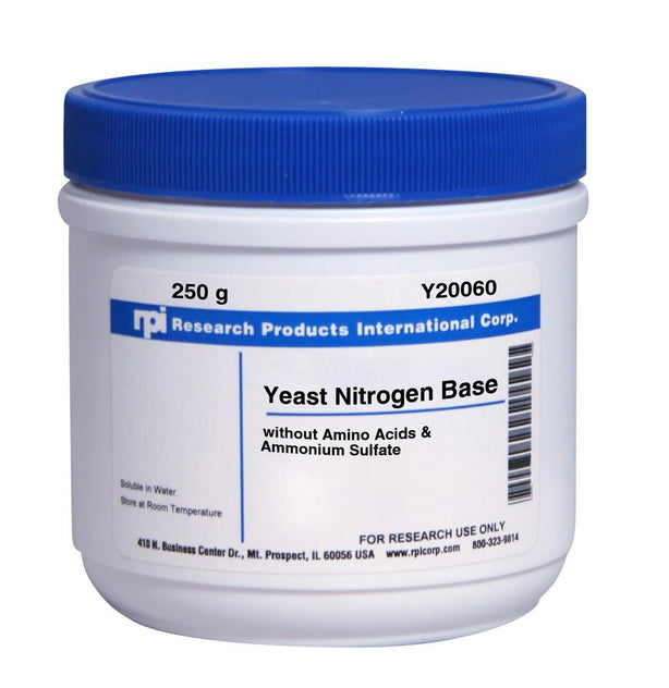 Research Products Intl Corp Yeast Nitrogen Base Without Amino Acids Y20060-500.0 - 1.0 Each - MDL-RPIY20060500