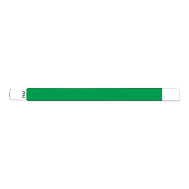 United Ad Label Tyvek Wristband, 10" x 1", Green - ULWBT0110-22 - 500 Each