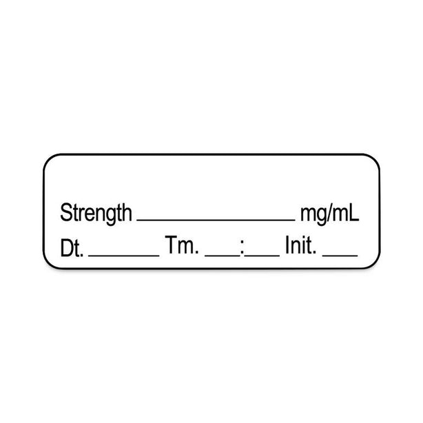 United Ad Blank Anesthesia Labels - ULAL900-D - 1000 Each - MDL-RRDULAL900D