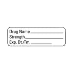 United Ad Blank Anesthesia Labels - ULAL900 - 610 Each - MDL-RRDULAL900