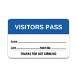 "Visitors Pass" Name Badge Labels - ULBR201 - 500 Each - MDL-RRDULBR201