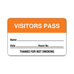 "Visitors Pass" Name Badge Labels - ULBR202 - 500 Each - MDL-RRDULBR202