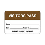 "Visitors Pass" Name Badge Labels - ULBR204 - 500 Each - MDL-RRDULBR204