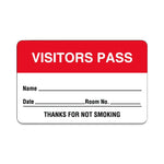 "Visitors Pass" Name Badge Labels - ULBR205 - 500 Each - MDL-RRDULBR205