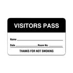 "Visitors Pass" Name Badge Labels - ULBR206 - 500 Each - MDL-RRDULBR206