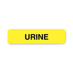 United Ad Collection Urine Label, 1-1/4" x 5/16", Fluorescent Yellow, 240 per Roll - ULCL419 - 240 Each
