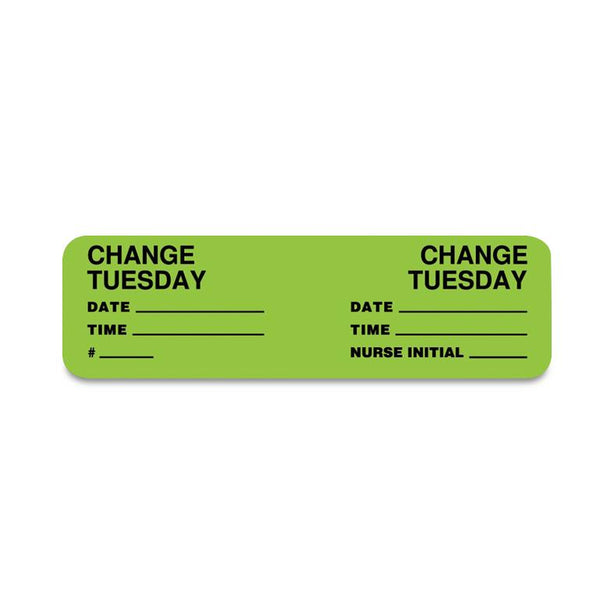 United Ad Label "IV Set Change" Labels - ULCM303 - 320 Each - MDL-RRDULCM303