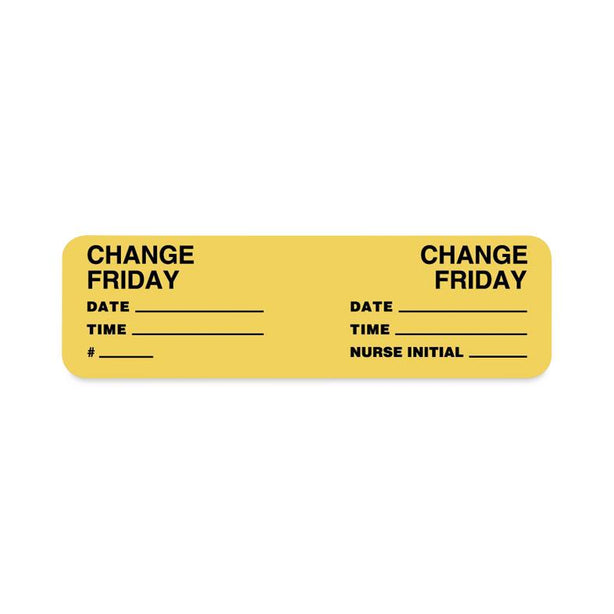 United Ad Label "IV Set Change" Labels - ULCM306 - 320 Each - MDL-RRDULCM306