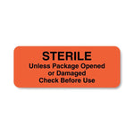 United Ad Event-Related Sterility Sterile Label, 2-1/4" x 7/8", Red, 420 per Roll - ULCS707 - 420 Each