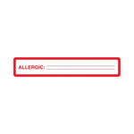 United Ad Label Allergy Alert Labels with Red Border - ULCU229 - 175 Each - MDL-RRDULCU229
