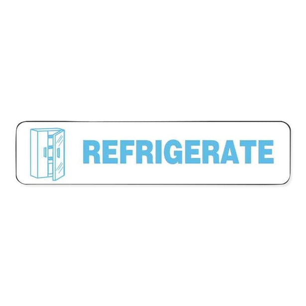 United Ad "Requires Refrigeration" REFRIGERATE Labels, White, 1-5/8" x 3/8" - ULFP909 - 1000 Each