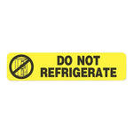 United Ad DO NOT REFRIGERATE Labels, Fluorescent Yellow, 1-5/8" x 3/8" - ULFP924 - 1000 Each