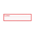 United Ad Label Allergy Alert Labels with Red Border - ULHN551 - 200 Each - MDL-RRDULHN551
