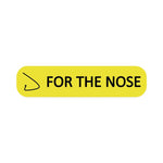United Ad Drug Tape and For the Nose Medication Label, Yellow, 1-5/8" x 3/8", Permanent, 1000 Labels / Roll - RRDULRXA1206