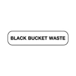 United Ad Label Company Black Bucket Waste Labels ULRXA1802 - 1000.0 Each