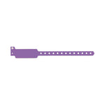 United Ad Label Blank Wristband, Plastic, 10" x 1-1/8", Purple, Custom for Broward - ULWB0110W-33 - 500 Each
