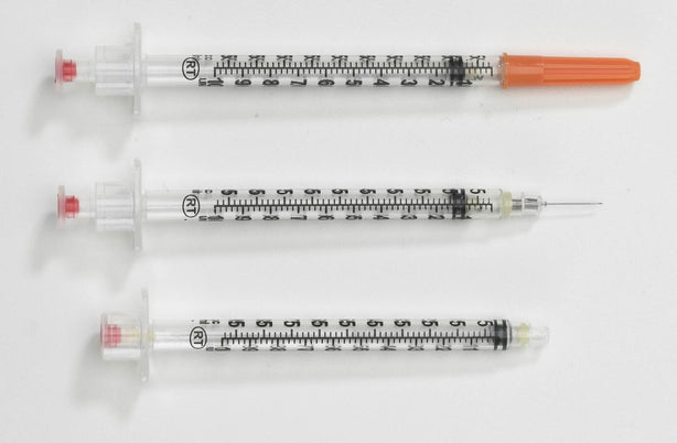 Retractable Tech Inc VanishPoint U-100 Insulin Syringes with Needle 10211 - 100.0 Each