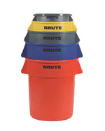 RUBBERMAID BRUTE 32 Gallon Containers without Lid FG263200BLUE 1 Each-MDL-RUB2632BLU