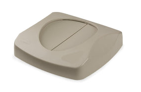 Rubbermaid Untouchable Square Containers with Swing Lid - FG268988 BEIG - 1 Each - MDL-RUB2689BEI
