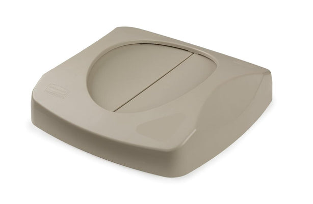 Rubbermaid Untouchable Square Containers with Swing Lid - FG268988 BEIG - 1 Each - MDL-RUB2689BEI