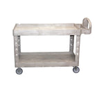 Heavy-Duty Ergo Utility Cart with Lipped Shelves - FG452088 BEIG - 1 Each - MDL-RUB452088BEI