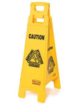 Rubbermaid Caution Wet Floor Signs - RUB611477Z
