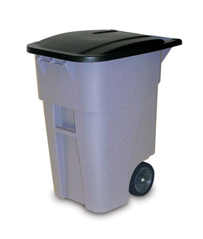 Rubbermaid BRUTE Rollout 50 Gallon Containers FG9W2700 GRAY - 1.0 Each