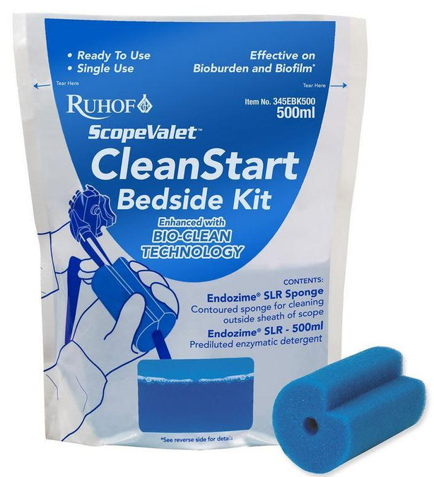 Ruhof 345EBK500 Scope Valet CleanStart Bedside Endoscopy Kit, 500 mL - MDL-RUH345EBK500 - 24 Each