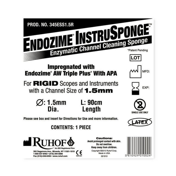 Endozime InstruSponges - 345ESS1.5F - 100 Each - MDL-RUH345ESS15F