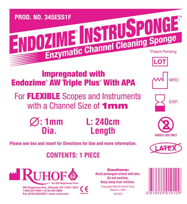 Endozime InstruSponges - 345ESS1F - 100 Each - MDL-RUH345ESS1F