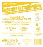 Ruhof Endozime For Flexible Instruments 345ESS2F Sponge, Cleaning, Instrusponge, 1.75MM - MDL-RUH345ESS2F - 100 Each