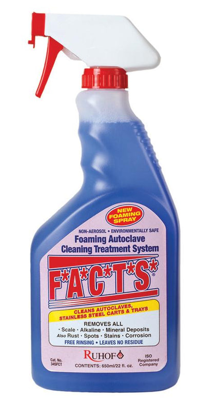 Ruhof Healthcare FACTS Autoclave Foaming Revitalizing Solution 345FCT - 24.0 Each