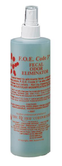 Ruhof F. O.E. CODE No.3 No.4 Odor Eliminators 345FOE Fecal Room Deodorizer - MDL-RUH345FOE - 12 Each