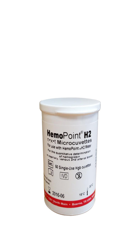 Stanbio Laboratory Lp Hemoglobin Analyzer and Accessories Hemopoint H2 NXT Microcuvette - 3015-100 - 100 Each
