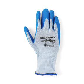 Superior Glove Works Ltd Dexterity Cotton-Poly Gloves with Latex Palm S10LXQ-8 12.0 Pair-MDL-S10LXQ-8