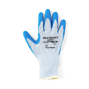Superior Glove Works Ltd Dexterity Cotton-Poly Gloves with Latex Palm S10LXQ-9 12.0 Pair-MDL-S10LXQ-9